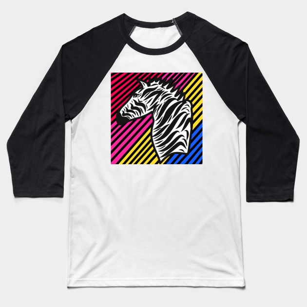 The zebra Baseball T-Shirt by Asafee's store